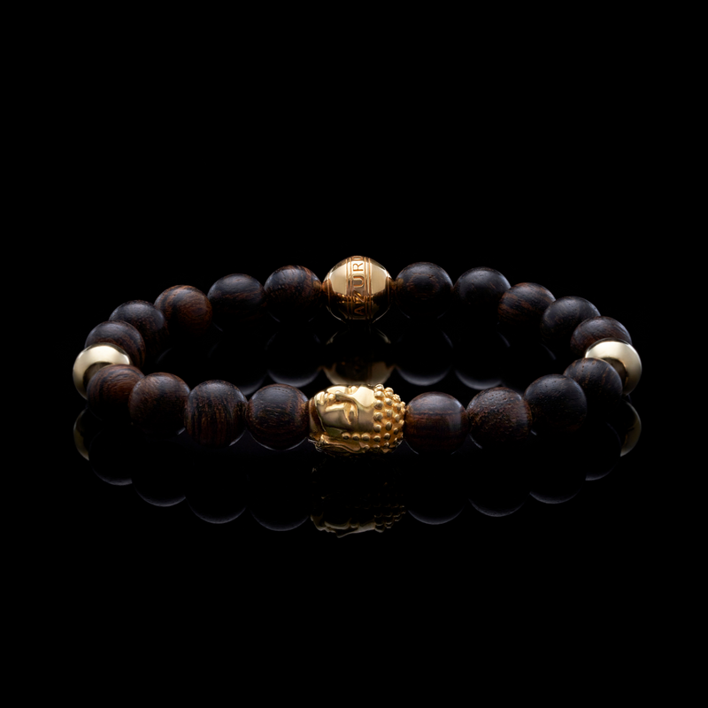 Tiger Eye Gold Buddha Beaded Meditation Bracelet – MARZ